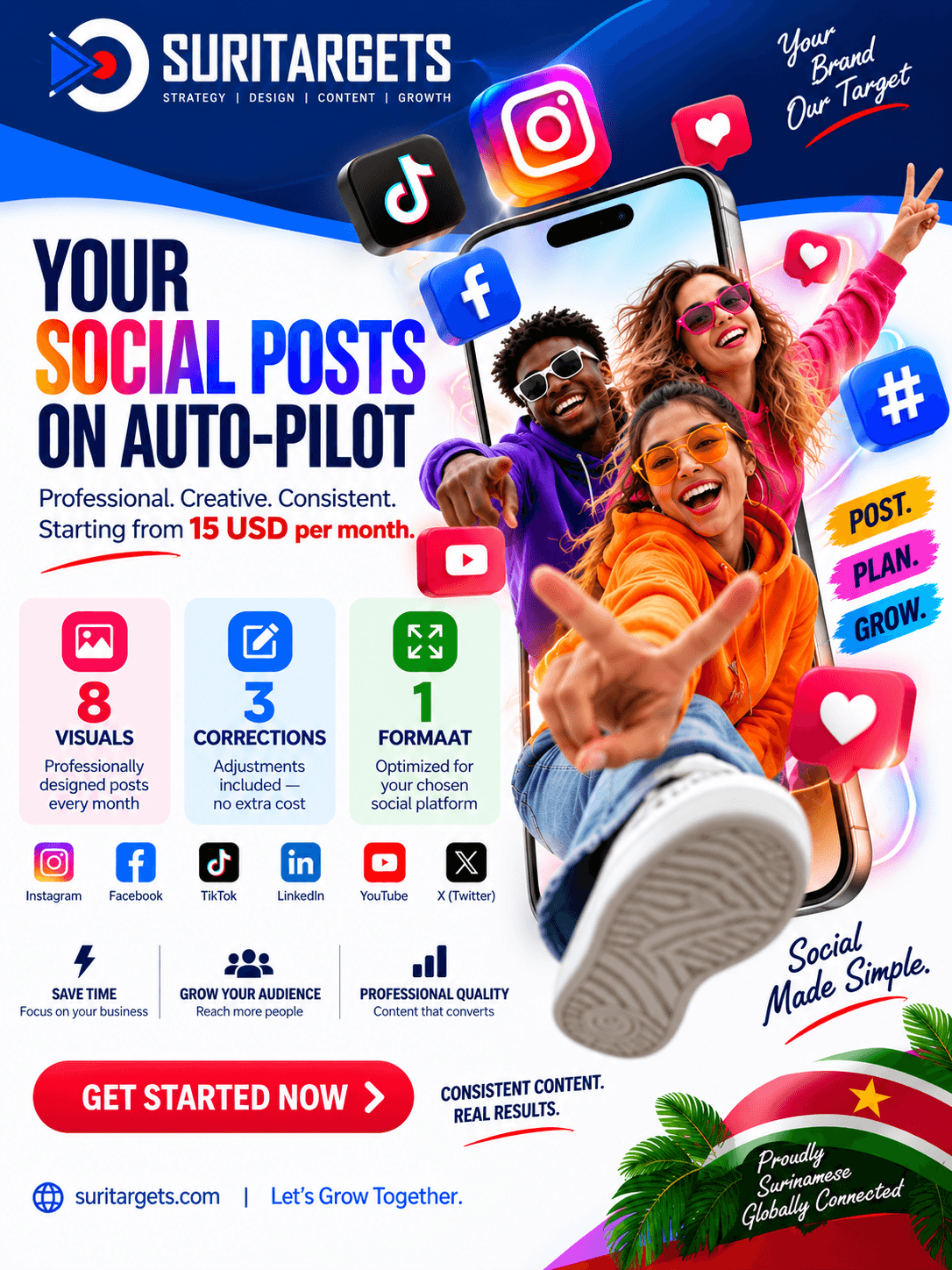 Your Social Posts on Auto-Pilot · from $15/month